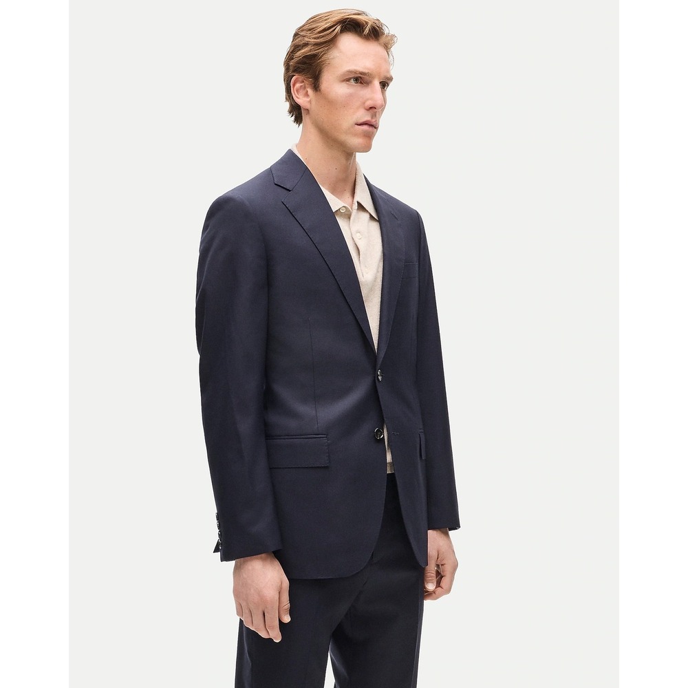 J.Crew Mens Size 44L Crosby Suit Jacket Navy Loro Piana Wool Blazer BM161 NEW